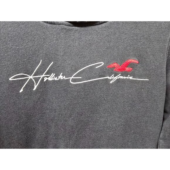 Hollister Must-Have Collection Black Hoodie Sweatshirt XS - Picture 8 of 12